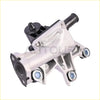 Silver aluminum engine coolant temperature sensor with black plastic threaded fittings for tundra sequoia gx460