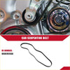 Black rubber serpentine belt made of epdm with oem number 99367k1550 for toyota highlander 2008-2009