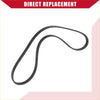 Black rubber serpentine belt designed for direct replacement fits toyota paseo 1992 base 15l l4 engine