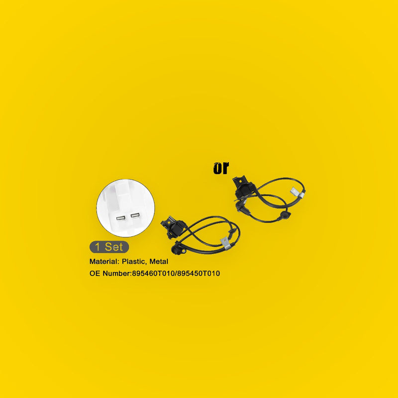 Set of 2 Rear ABS Wheel Speed Sensors for Toyota Venza (2009-2015)