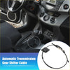 Black automatic transmission shift cable for toyota rav4 2001-2005 with flexible braided sheath and metal fittings