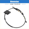 Black shift cable for Toyota RAV4 2001-2005 with rectangular housing and metallic connectors by AutoGear
