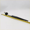 Black rubber-coated metal shift gear box lever with silver threaded end and black plastic housing for Toyota Hilux 2005-2015