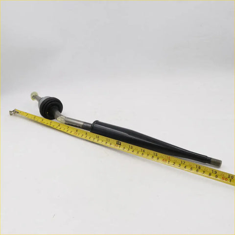 Black rubber-coated metal shift gear box lever with silver threaded end and black plastic housing for Toyota Hilux 2005-2015