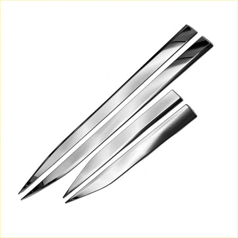 Shiny chrome side door body molding trim cover with sleek wolverine claws for mitsubishi outlander 2024+