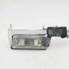 Silver rectangular led side marker light with clear lens and two screws for toyota hilux 1972-1978