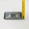 Rectangular clear lens side marker light with black rubberized housing and silver screws for toyota hilux 1972-1978
