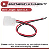 A white plastic side marker light socket wiring with red and black wires 20cm long for toyota 4runner 2013-2017