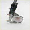 Side marker turn signal light for Toyota Hilux N140 N160 1997-2005 clear rectangular headlight with black frame and ribbed lens