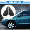 Black glossy triangular side mirror corner trim for toyota rav4 2009-2012 shown from the back side