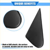 Black triangular abs plastic side rear view mirror corner trim piece for toyota rav4 2009-2012 shown from back side