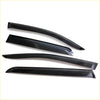 Set of four black glossy vinyl side visor sun shade wind deflectors for toyota hilux 2005-2015