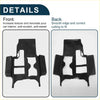 Black plastic car floor mat with molded contours for precise fit and scratch sweat protection toyota land cruiser prado