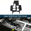 Black silicone gear shift knob trim cover with sleek molded design for toyota land cruiser prado j250