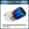 Slant exhaust tip 3.8 inch inlet for toyota land cruiser 2023 2024 in blue and chrome stainless steel with gradient finish