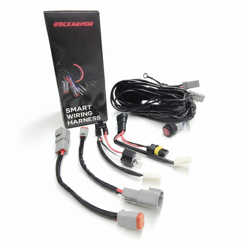 Rockarmor Spotlight Wiring Harness — Dual Output