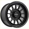 Matte black sniper ballistic 17x9 alloy wheel with bold angular spokes and 6x139.7 bolt pattern and +25 offset