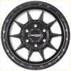 Black sniper recon alloy wheel with matte black finish and ten-spoke design 17x9 6x139.7 offset 15