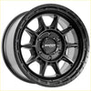 Black sniper recon steel alloy wheel with matte finish and aggressive spoke design 17x9 6x139.7 offset 15