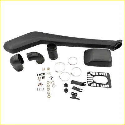 Black plastic snorkel air intake kit with connectors and fittings for gwm great wall cannon ute 2020-on haval 4wd