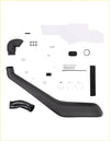 Black rubber air intake kit with fittings for snorkel ford everest 2022 new ranger nex gen ford suv