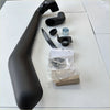 Black rubber air intake tube with curved design and flared end for snorkel isuzu d-max 2021-2023
