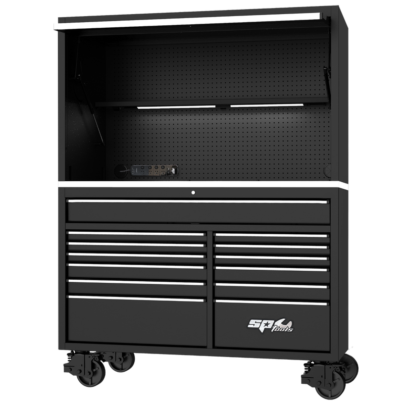SP Tools 59in. USA Sumo Workstation Rollercab & Top Hutch