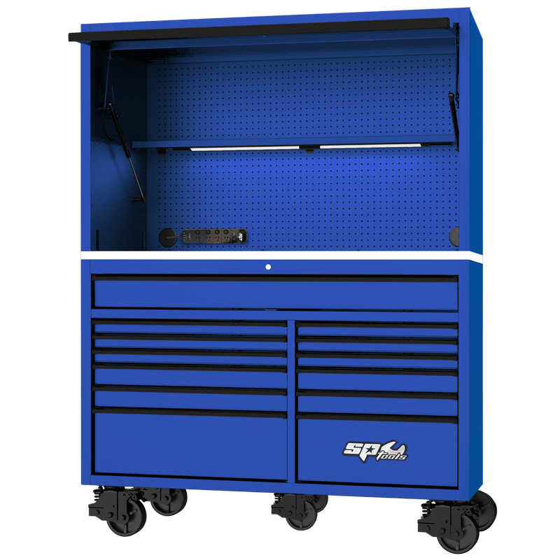 SP Tools 59in. USA Sumo Workstation Rollercab & Top Hutch