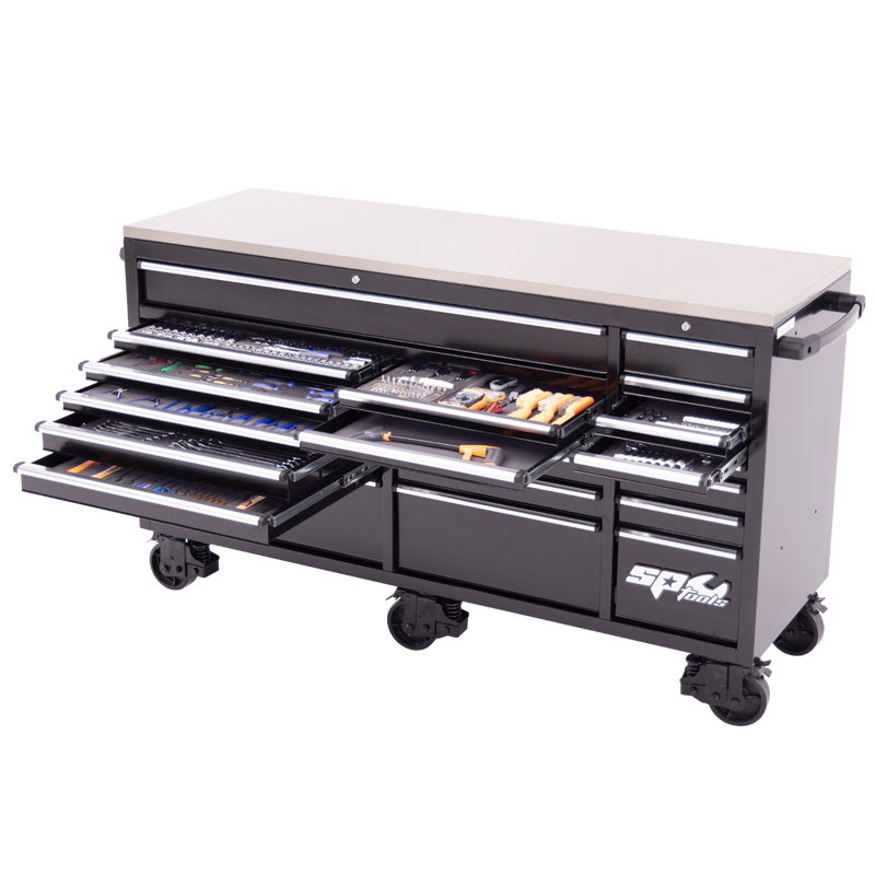 SP Tools 73in. 465Pc 21 Drawer USA Sumo Rollcab Tool Kit