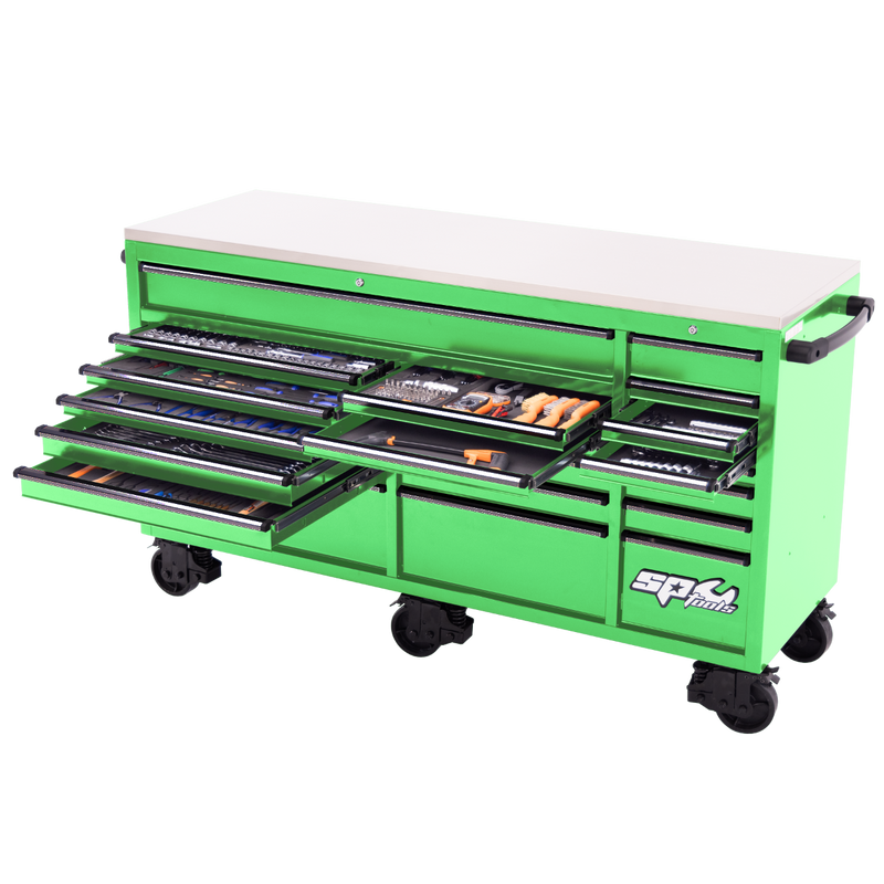 SP Tools 73in. 465Pc 21 Drawer USA Sumo Rollcab Tool Kit