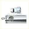 Silver metallic lug nut socket with hook and clear lens for spare tire carrier anti theft lock on ford super duty