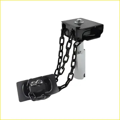 Black metal spare tire carrier chain with sturdy rectangular clasp and cylindrical attachment for mitsubishi triton l200 truck