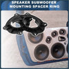 Black plastic speaker spacer ring adaptor with multiple attachment points for toyota 6x9 to 6.5 inch speakers