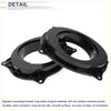 Black plastic speaker spacer ring adaptors with glossy finish and reinforced design for toyota 8x9 to 6.5 inch speakers
