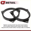 Black plastic speaker spacer ring adaptor for toyota tacoma with reinforced flanges and pre-drilled holes for secure install