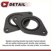 Black speaker spacer ring adaptor for toyota tacoma 2005-2023 with four corner holes for secure mounting