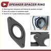 Black plastic speaker spacer ring adaptor with central hole and four mounting holes for toyota tacoma 2005-2023 car audio