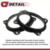 Black plastic speaker spacer ring adaptors with reinforced tabs and cutouts for secure mounting on toyota tundra 2007-2021