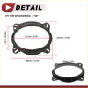 Black plastic speaker spacer ring adaptor for 6x9 speaker fit toyota tundra 2007-2021 shown from back side