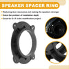 Black plastic speaker spacer ring with mounting holes and circular cutout for toyota avalon 2019-2023 tweeter adapter