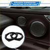 Black plastic speaker spacer ring with integrated brackets for toyota echo 6.5 inch subwoofer installation