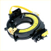 Black plastic airbag tensioner with yellow wiring and warning labels for spiral cable clock spring toyota hilux surf 1995-2002