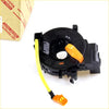 Black plastic airbag pretensioner with bright yellow cable and orange connector for toyota hilux 2004-2015 spiral cable clock spring