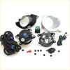 Black plastic spot fog light kit with clear lens and wiring harness for ford ranger t6 xl wildtrak 2012-2015