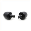 Black rubber spring bumper upper set tips for Mazda Familia 1000 1200 windows 1967-1977 close-up view