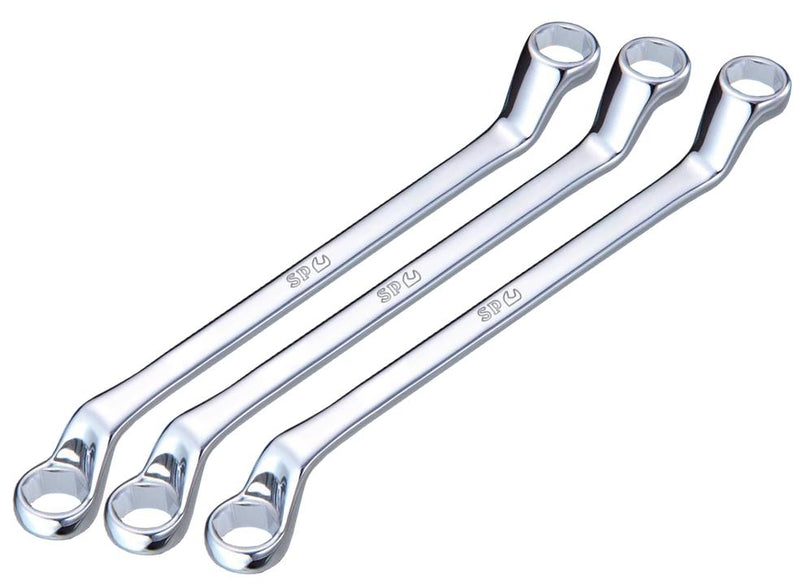 SP Tools Spanner Set Ring 6PT 75 Degree Offset 3pc