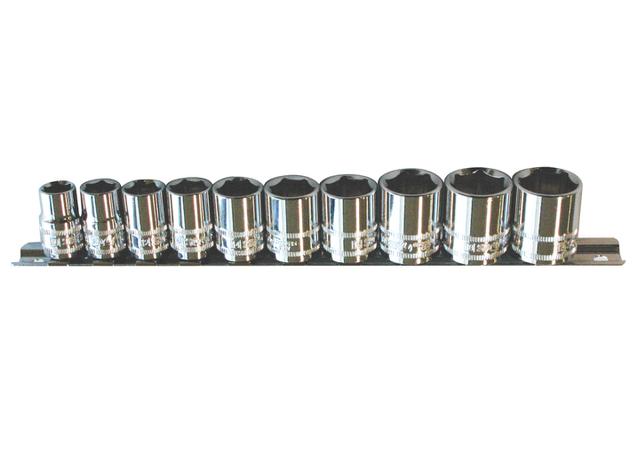 SP Tools Socket Rail 3/8"Dr 6PT 10Pc Metric