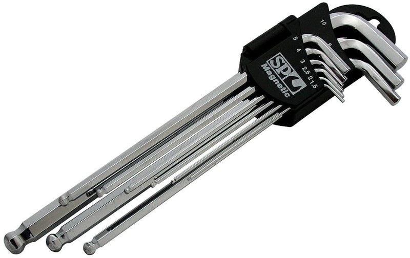 SP Tools Key Set Magnetic 9Pc Metric Ball Drive Hex