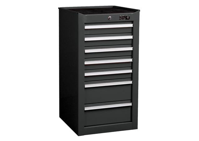 SP Tools Side Cabinet 7 Drawer Black