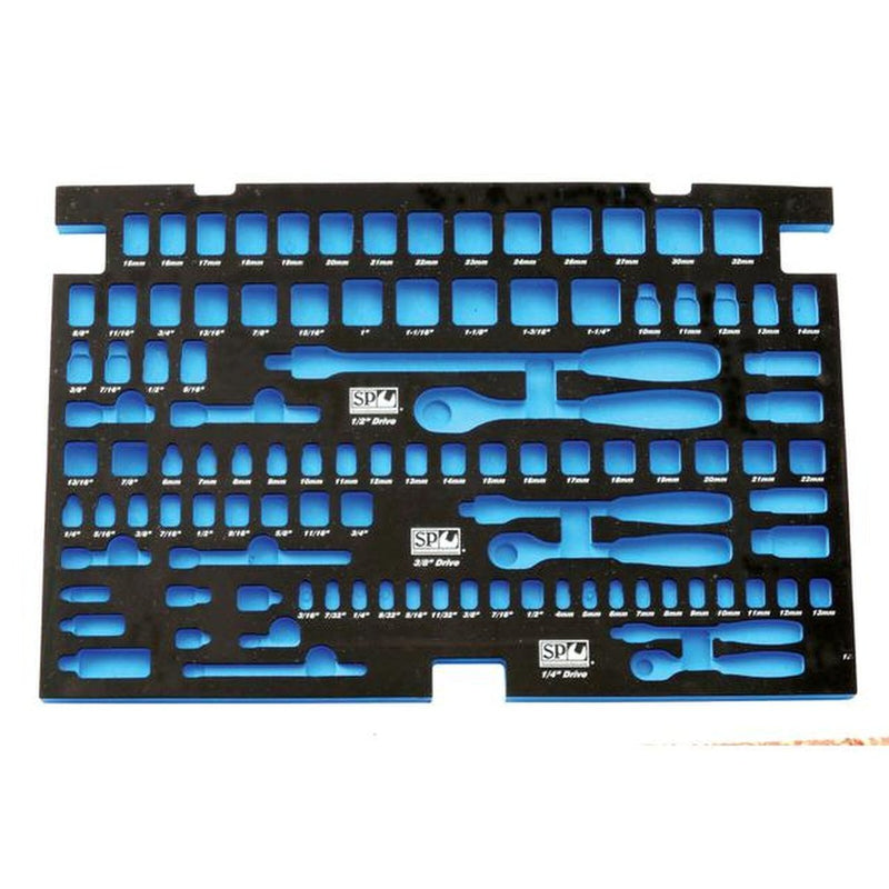 SP Tools EVA Foam Tray Insert 103pc Metric/SAE Suits